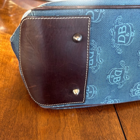 Dooney and Burke Denim & Brown Bag - Picture 7 of 16